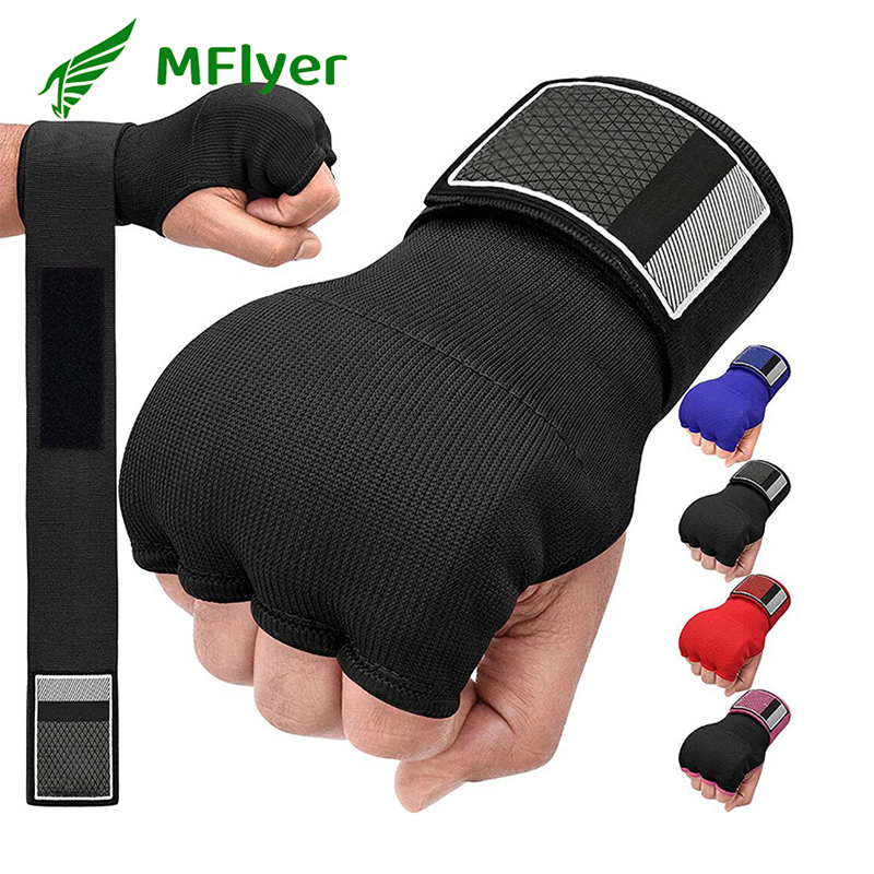 Boksen Hand Wrap Binnenhandschoenen Half Vinger Gel Bokshandschoen voor Muay Thai MMA Kickboksen Vechtsporten Ponsen Snelheidszak Training