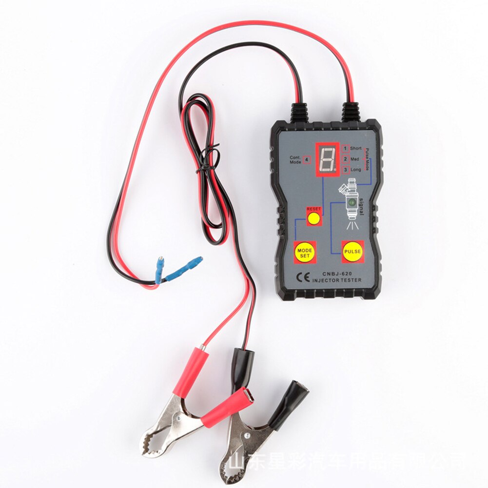 Fuel Injector Tester 12V 4 Pulse Modes Handheld Car Vehicle Fuel Pressure System Diagnostic Scan Testing Tool