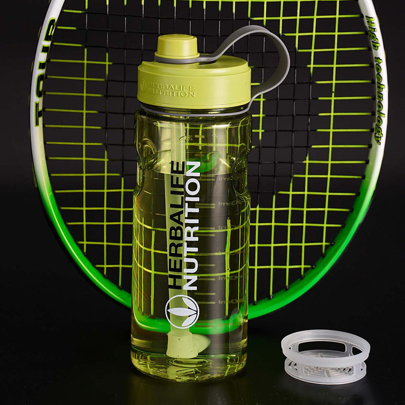 JOUDOO-bouteille de nutrition à l'herbalife 1000ml, pour shaker, pour lait, bouteille en paille, pour sport, gourde spatiale,: 1000ml green