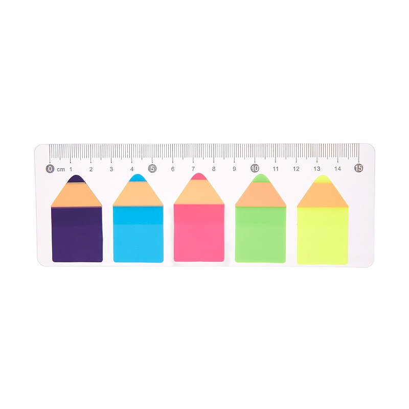 Transparent Fluorescent Index Planner Stickers Classification Index Stickers BookMarker Memo Pad Self-Stick Notes