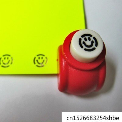 1/pcs Mini Craft Heart Punch Machine Scrapbooking Handmade Cut Card Hole Puncher For Diy Paper Shaper Cutter Furador Eva: Hollow Smile face 
