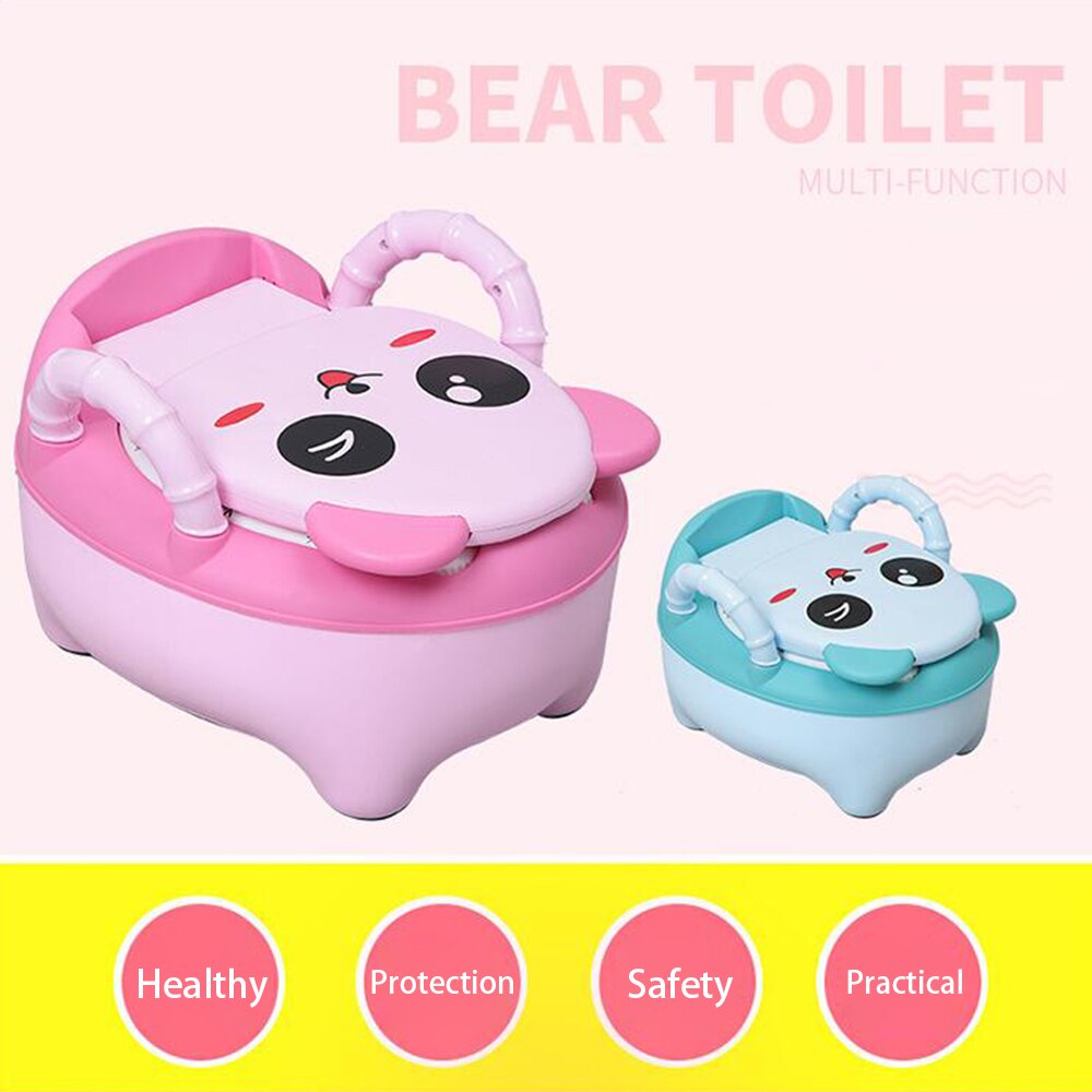 Baby Topf freundlicher Karikatur Panda Wc Trainer freundlicher Ausbildung Töpfchen Wc Sitz Tragbare Reise Urinal Komfortable Rückenlehne Töpfe