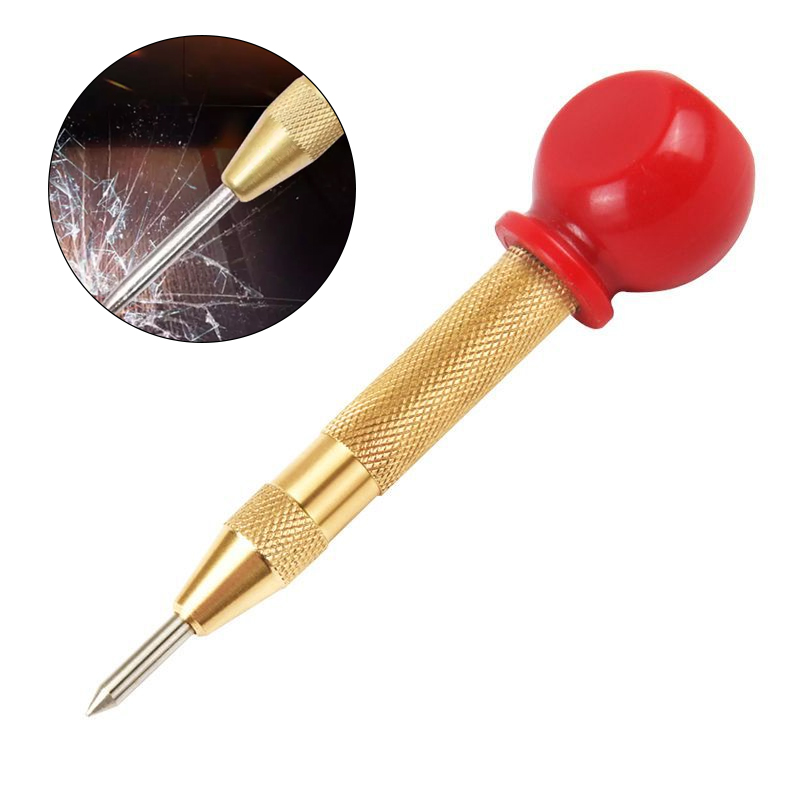 Automatic Center Pin Punch Spring Loaded Marking Starting Holes Tool Wood Press Dent Marker Woodwork Tool Drill Bit Tools Gadget