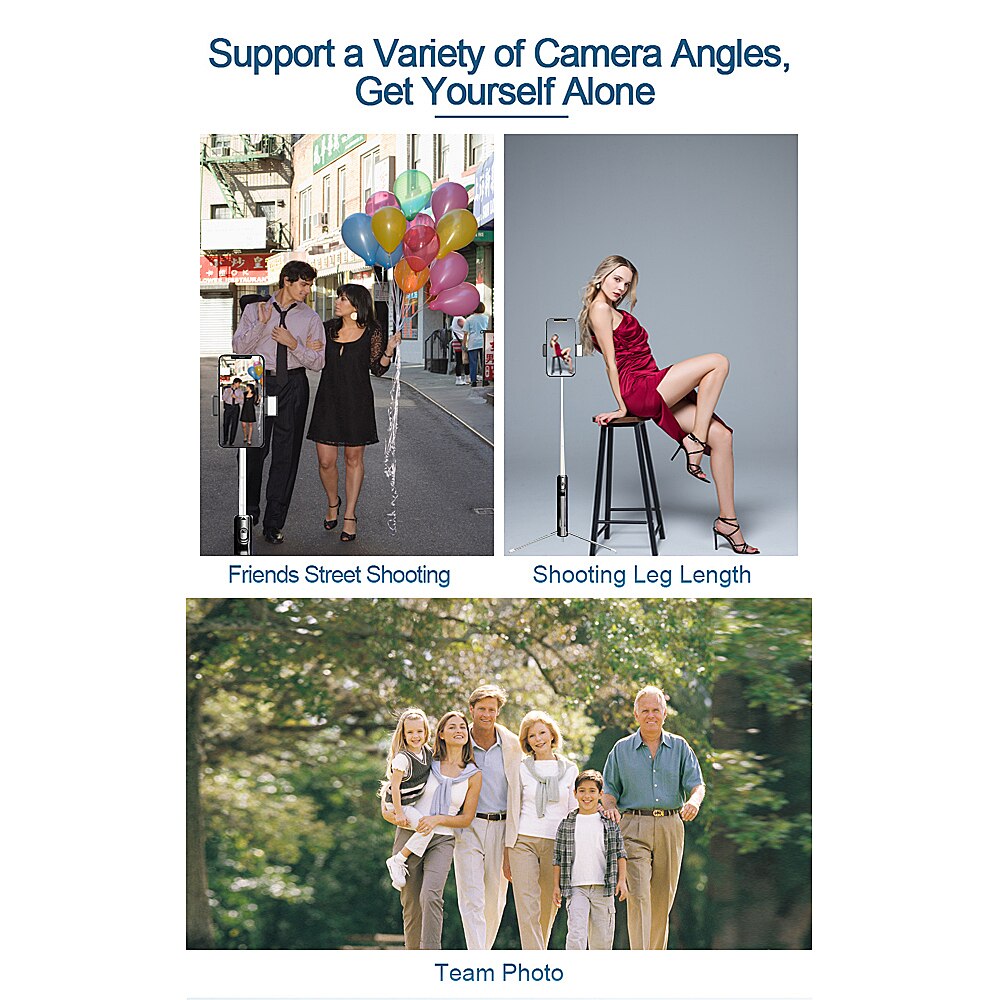 Portable Multi-Function Fill Light Bracket Tripod Phone Bluetooth Remote bracket Extendable Camera Stand Live Broadcast Bracket