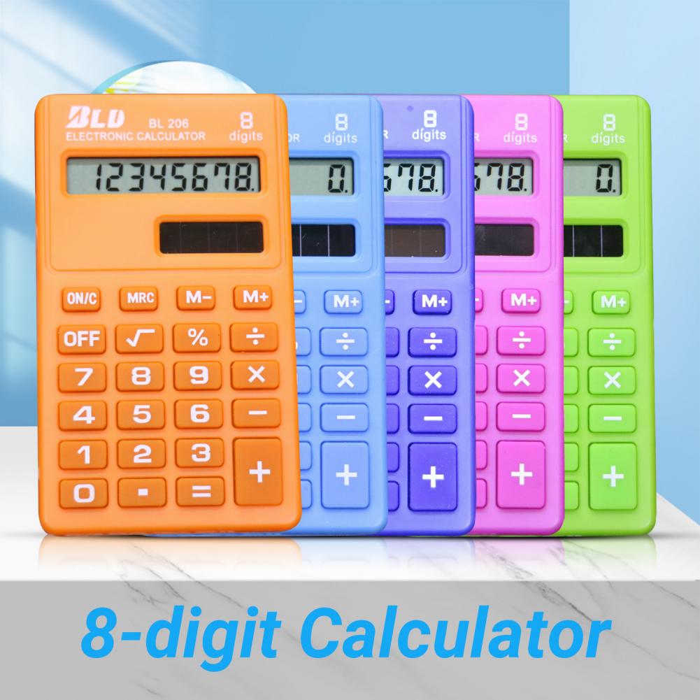 Portable Mini Calculator Candy Color 8 Digits Disp... – Grandado