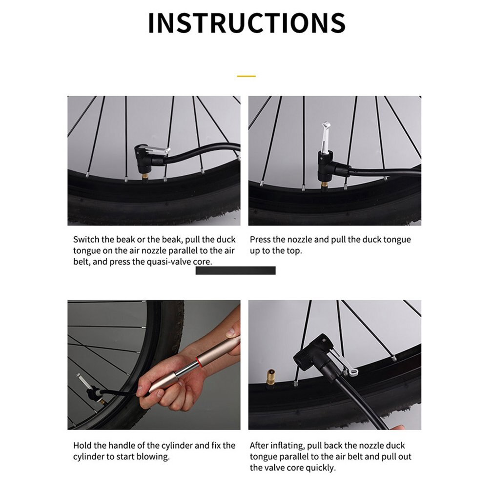 Portable Bicycle Pump Cycling Hand Air Pump for Bike Tire Inflator bicicleta For AV/FV MTB Mountain Bicycle Bike Pump