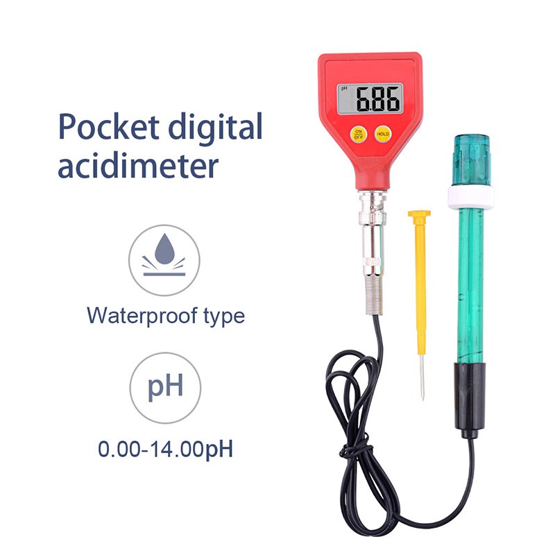 PH-98105 PH Meter Digital Acidity Meter Glass Electrode for Water Food Cheese Milk Soil PH Test