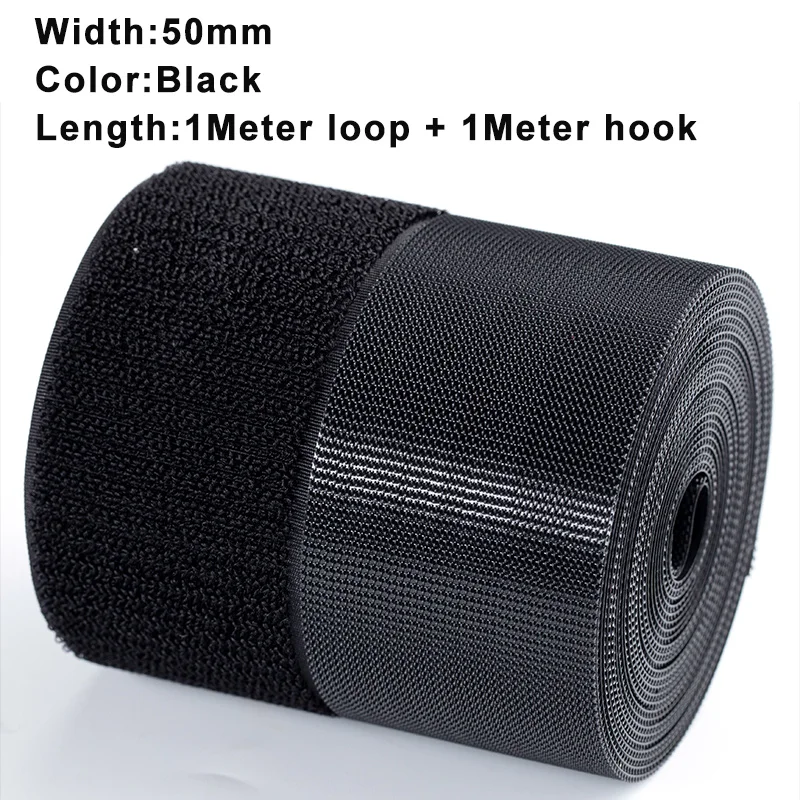 1 M/Pairs Naaien Klittenband Tape Strips Niet-klevende Sluiting Tape Stof Nylon Sticky Strips Voor Kleding DIY Ambachten 20-100mm: Koper