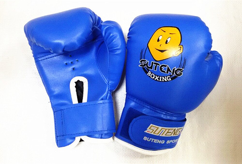 Kick Boxing Gloves PU Karate Muay Thai Guantes De Boxeo Free Fight Sanda Training Kids Age 3-12 Punching Bag Sparring Traing S6