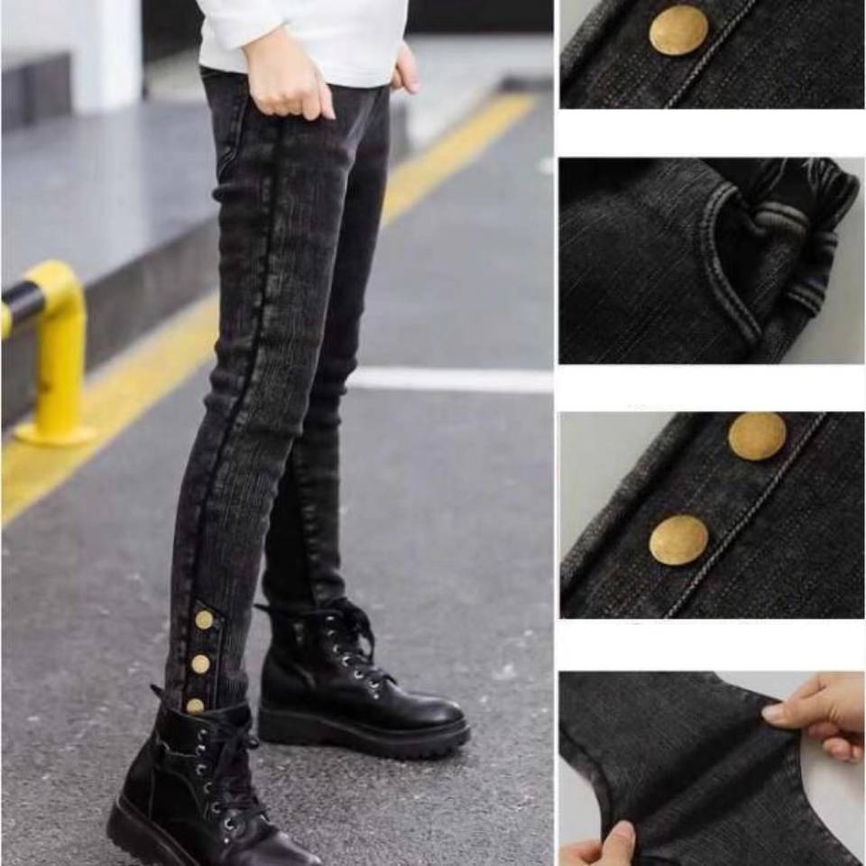 Baby Mädchen Jeans Hose - Elastische Denim Hosen Für Kleinkinder