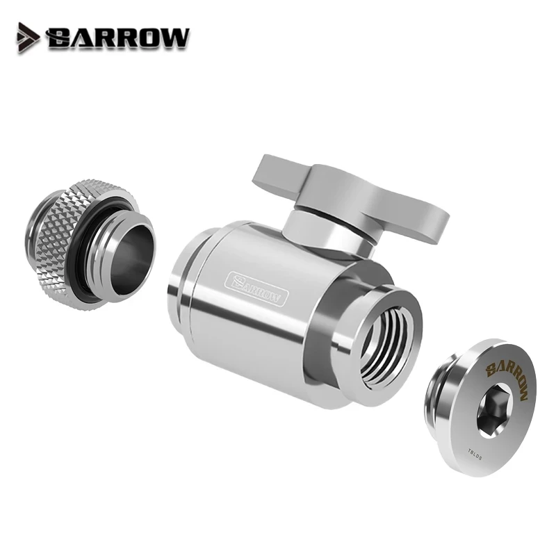 Barrow Water Valve Kit G1/4 Thread Double Female Cooler System: GRAY