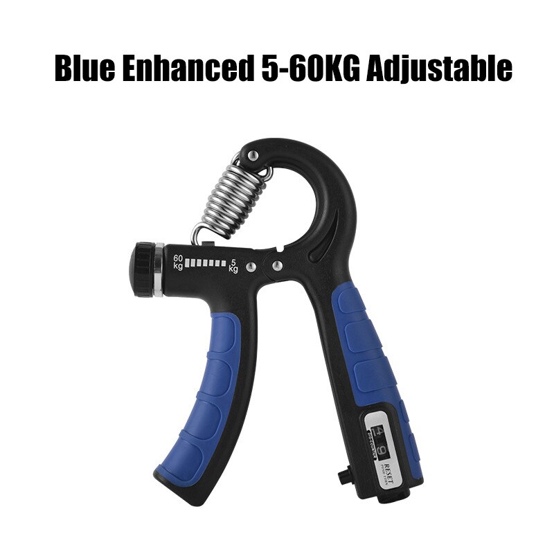 R-Shape Adjustable 10-130 lbs Hand Grip with Counter Sports Strength Exercise Strengthener Gripper Spring Finger Carpal Expander: green