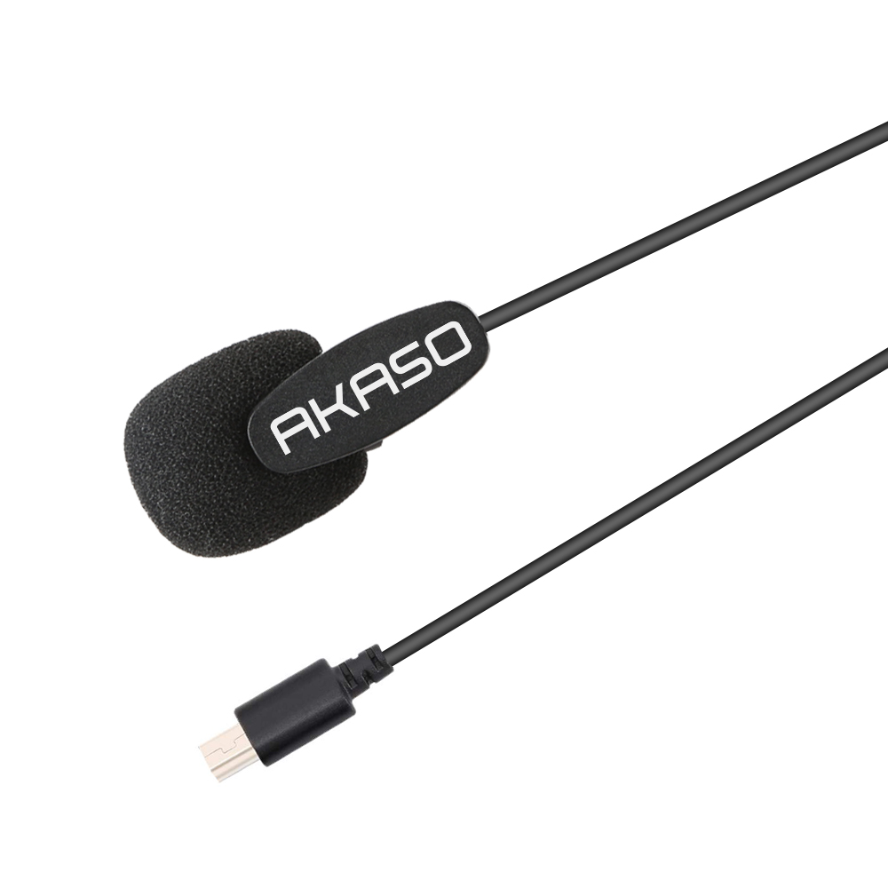 AKASO V50 X micrófono externo para AKASO V50X, Vista táctil de dragón, 5 cámaras de acción, solo Cámara deportiva 4k