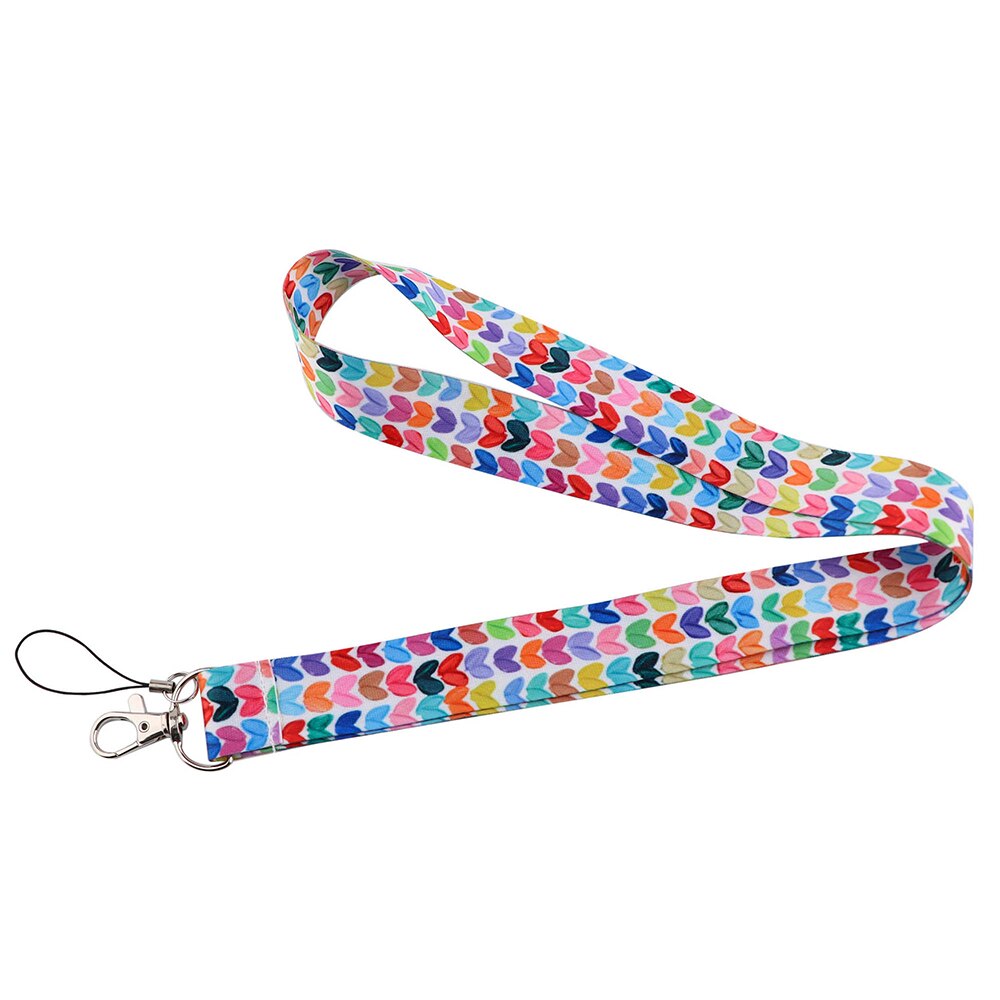 Ransitute R2708 Painted Hearts Painting Art Key Chain Lanyard Neck Strap For Phone Keys ID Card Lanyards: 1