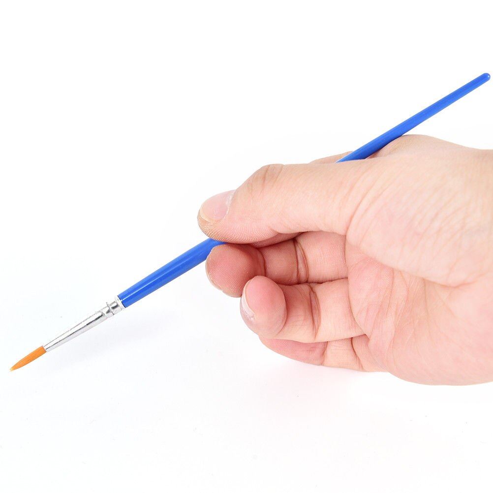 10 pçs profissional pincel óleo acrílico escova caneta aquarela náilon cabelo de madeira lidar com pincéis de pintura material de arte de escritório da escola