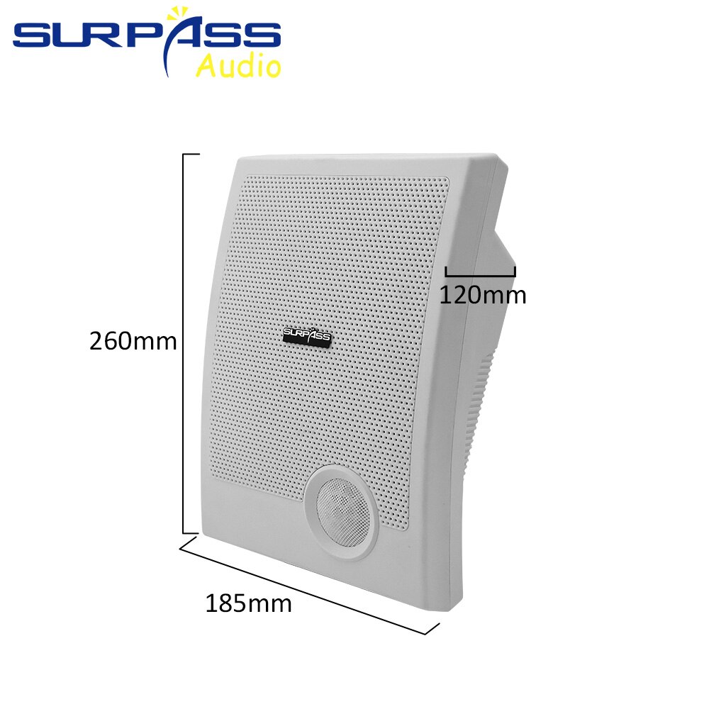 Speaker Bluetooth 10W PA Active Wall Mount Hifi Fidelity Loudspeaker Surround Sound Subwoofer Home Theatre System