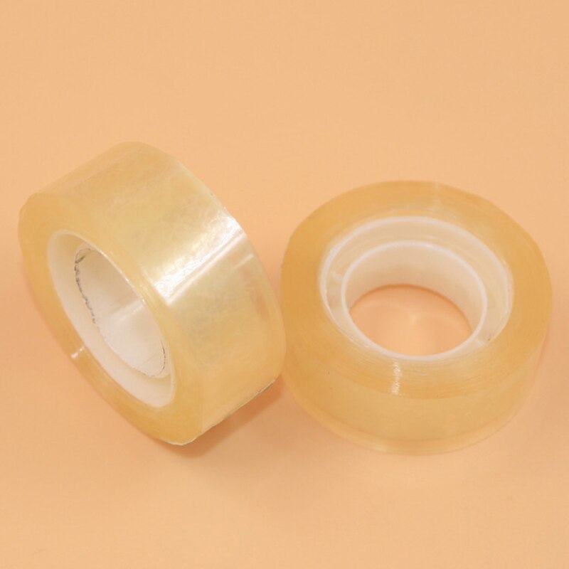 1.8Cm * 20M Transparant Geel Tape Transparante Tape Briefpapier Tape Tape Mini Kantoor Verpakking V1S6