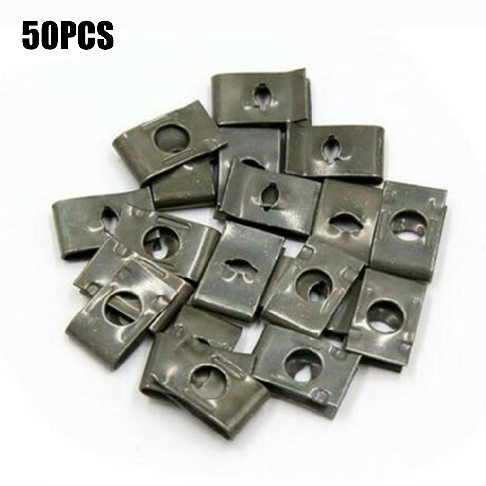 U-Nuts Clip Universal Accessory 50pcs Fastener Metal Screw Spire Self Tapping