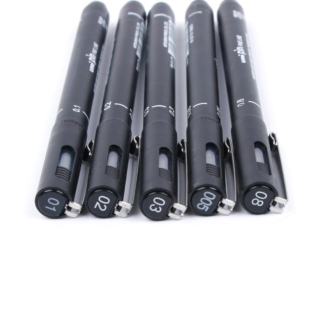 1 Stck Feine Liner Zeichnung Stift 005 01 02 03 05 08 Wasserdichte Anime Comic Stift Nicht Blühende dauerhaft Kunst Marker