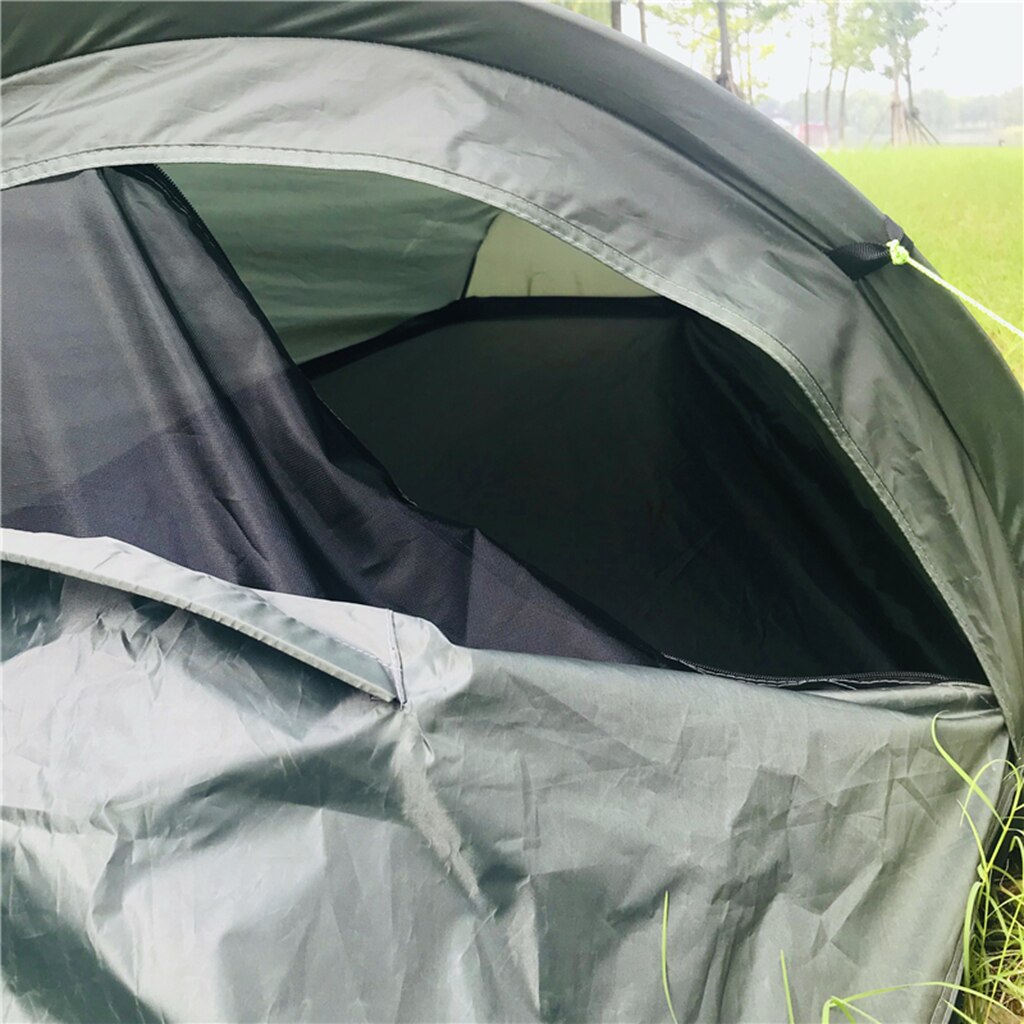Portabelt Campingtält 1 Person Sovsäcksskydd - Aluminium - 220x50cm