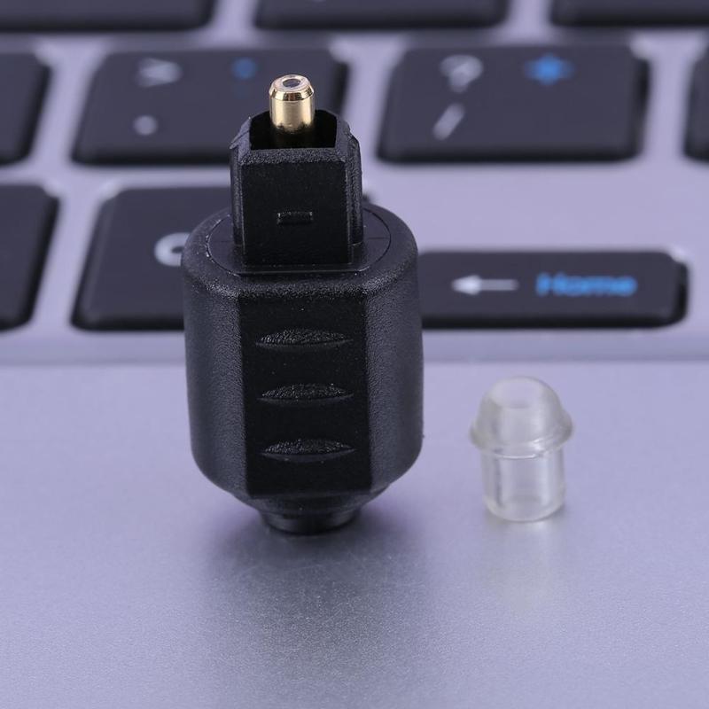 3,5mm Optische Faser Adapter Audio- Adapter Optische Toslink Stecker auf Mini Toslink Buchse Für PC Laptop Zubehör