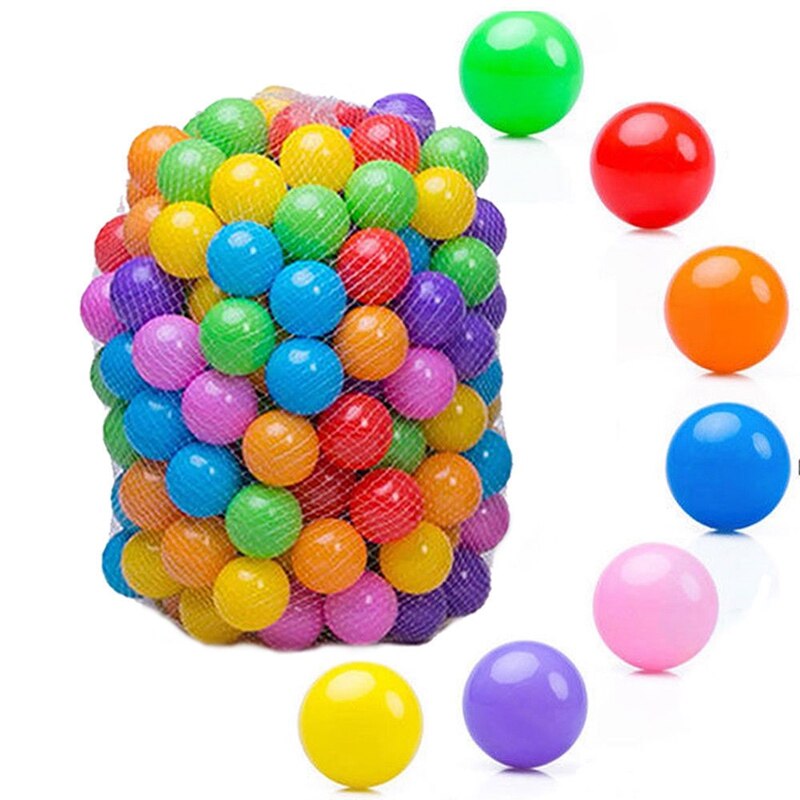 100Pcs Bunte Ball Weichem Kunststoff Ozean Ball Lustige Baby Kinder Schwimmen Pit Pool Spielzeug