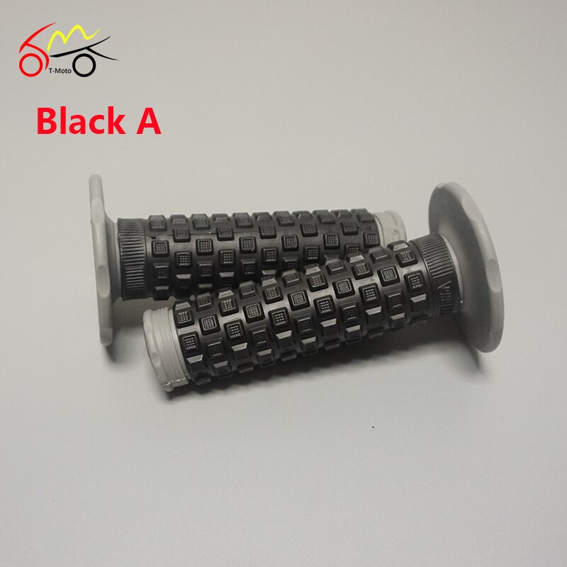 BLACK GRAY Grips Dirt Bike Gel Handle Bar Motorcycle 7/8" Motocross Hand Grips MX Pillow Top 0805