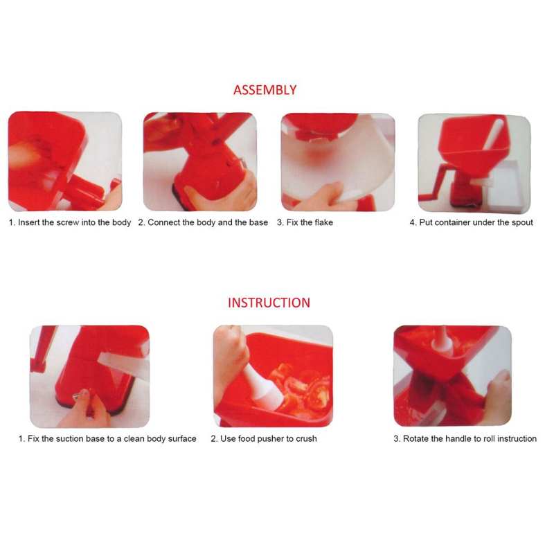 Prensa de tomate de acero inoxidable, exprimidor Manual de tomate, fabricante de salsa, colador de alimentos para frutas y verduras, herramienta de cocina