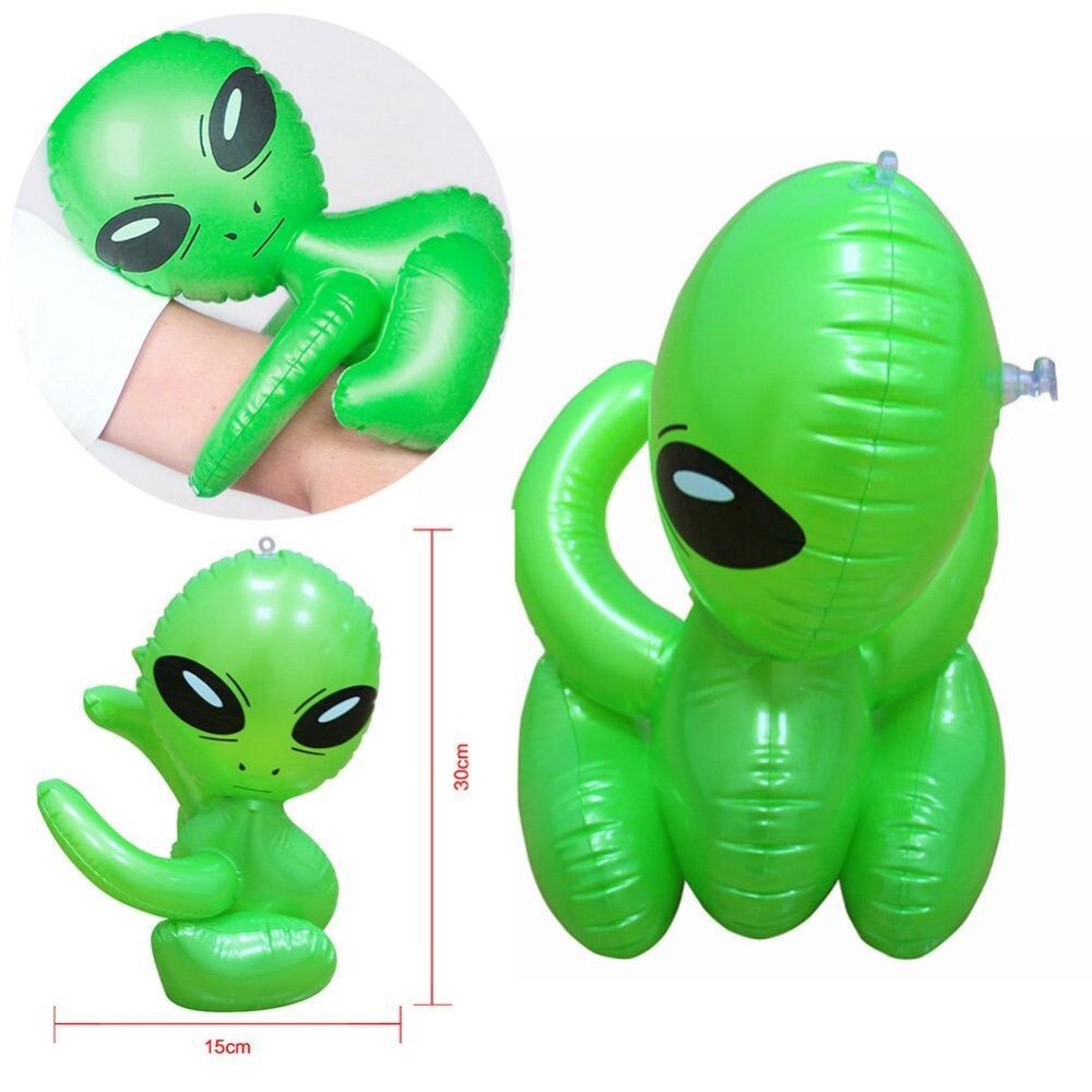 Juguetes De extraterrestre inflable Dongzhur, modelo Tricolor Alien, juguete relleno de aire, 85 cm, propiedades de escenario, protección ambiental, juguetes de PVC para niños