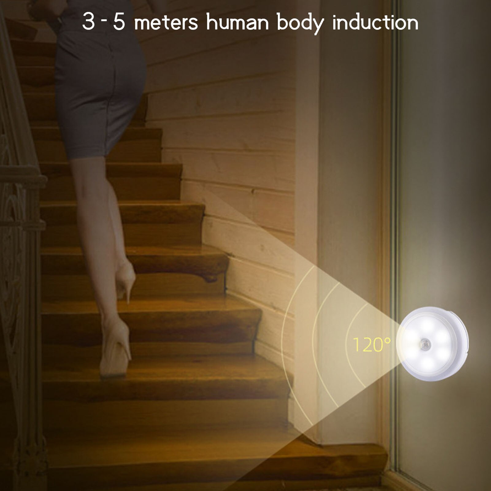 Intelligente Draadloze Menselijk Lichaam Inductie Lamp Automatische Led Nachtlampje Opladen Garderobe Gangpad Licht Nachtkastje Inductie Lamp