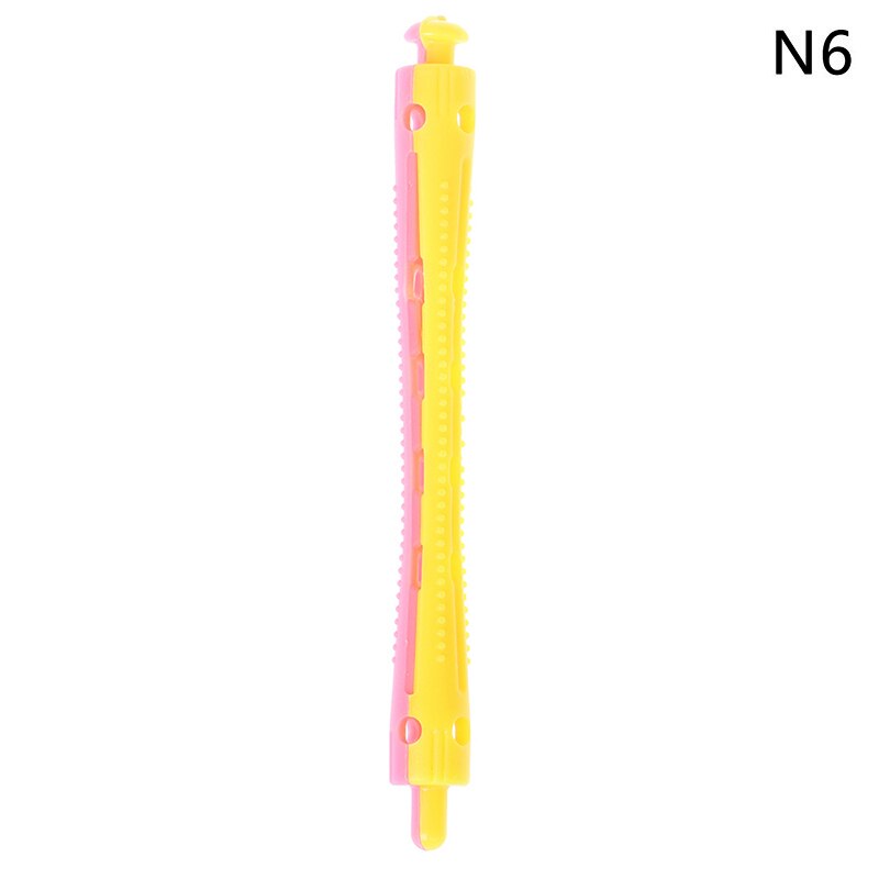 10 stuks/partij haarkrultang trekkern haarroller krultang haartool magische haarkrulspelden rollers voor haar kapperssalon gereedschap: 0.8cm