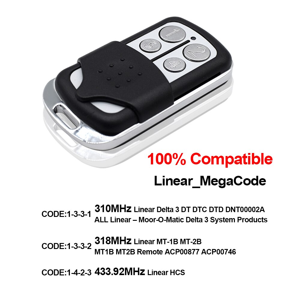 Rf 433.92Mhz-868Mhz Rolling Code Afstandsbediening Voor Multi-Frequentie Garagedeur Afstandsbediening Garagedeur opener Kopie