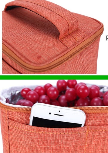 Kleine Verdikte Oxford Doek Draagbare Aluminiumfolie Geïsoleerde Lunch Tas Ice Pack Picknick Doos Voedsel Melk Fruit Isolatie Handtas 3