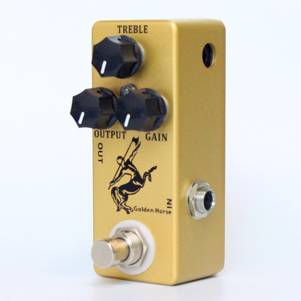 Mini KLON CENTAUR Two ModesTop Overdrive Guitar Effect Pedal Overdrive/Boost-and true bypass: Golden Horse