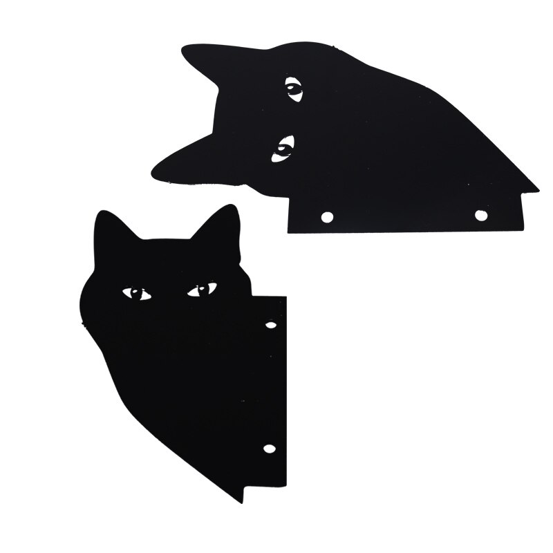 Animals Cat Fence Peeker Post Hangers Sculpture Garden Window Statue Hanging Fence Cat Peeker Artwork Outdoor Lawn Garden Decor