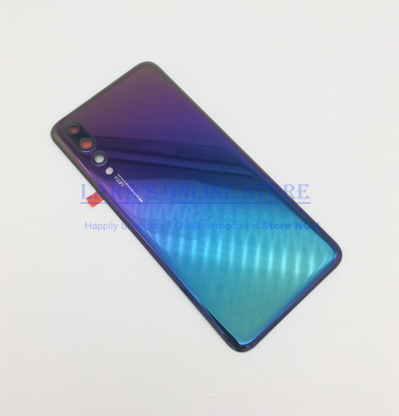 D'origine pour Huawei p20 P20 Pro Retour Batterie Couvercle Logement Verre P20 lite Lunette arrière Batterie Porte avec Lentille De Caméra Pièces: p20 pro Aurora Blue