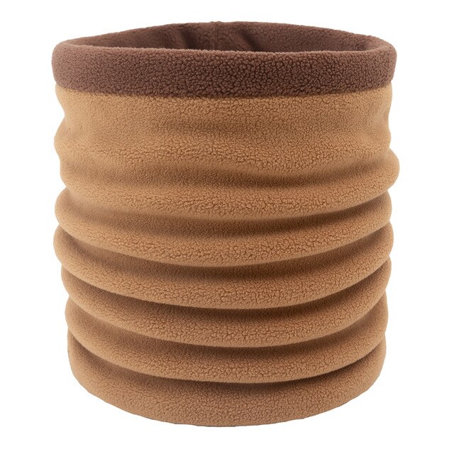 Nieuwkomers Volwassen Sjaal Ring Mannen Vrouwen Winter Warm Polar Fleece Uitlaten Sjaals Unisex Outdoor Ring Hals Kraag Sjaal Mannen 'S: CAMEL