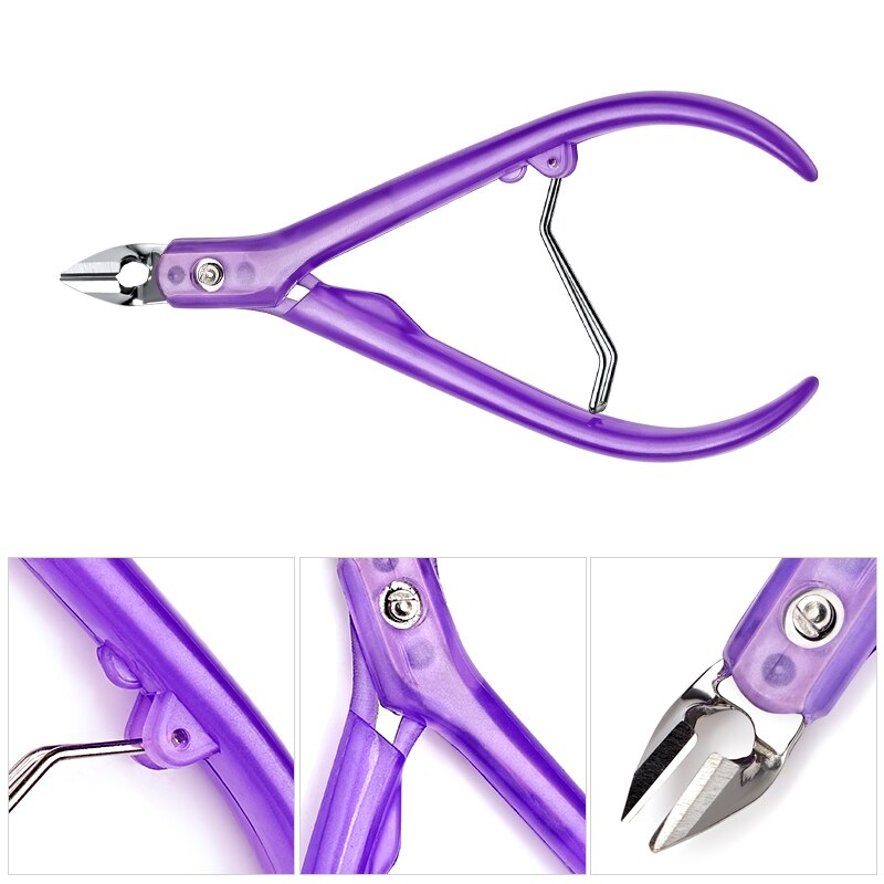 Nipper negle neglebånd cutter rustfrit stål negleklipper manicure værktøj finger & tå negle død hud neglebånd saks