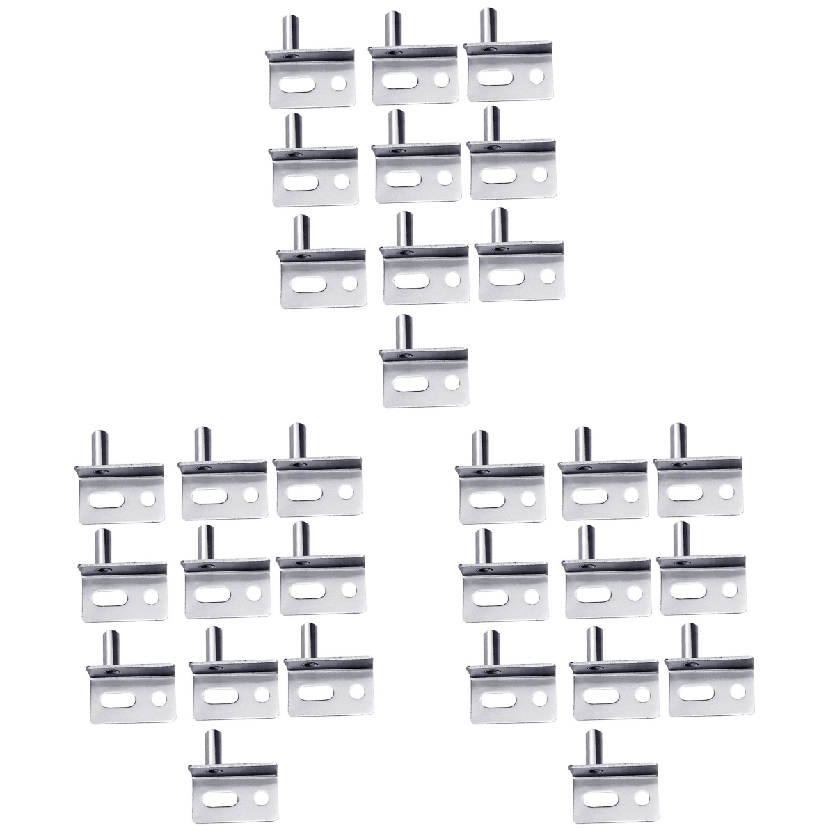 30 Stuks Hoek Scharnieren Deur Scharnier Zware Pivot Scharnier Voor Houten Deuren (Zilver Korte Stijl)