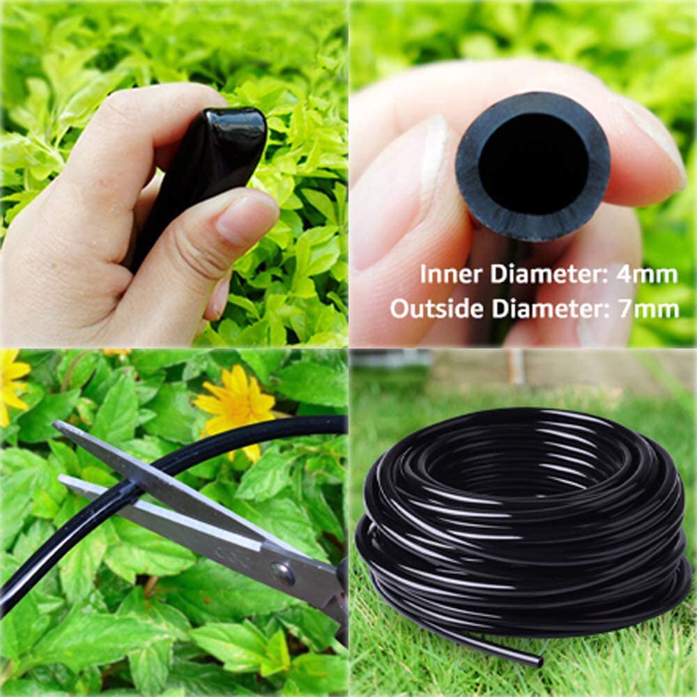 5m 3/5mm 4/7mm 8/12mm Hose PVC Micro Drip Irrigation Tube Plants Sprinkler Pipe Greenhouse Agriculture Micro Irrigation Hose