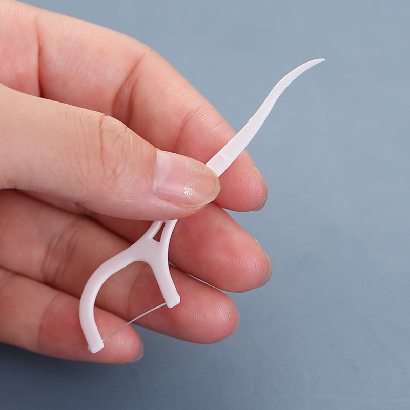 100pcs Dental Floss Flosser Picks Toothpicks Teeth Stick Tooth Cleaning Interdental Brush Dental Floss Pick Cleaning Tooth