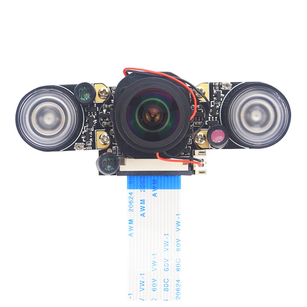 Kamera modul Für Himbeere Pi 4 Modell B/3B +/3B/2B Fisheye Weitwinkel Kamera 175 grad IR-schneiden Automatische Schalt Schild und Nacht