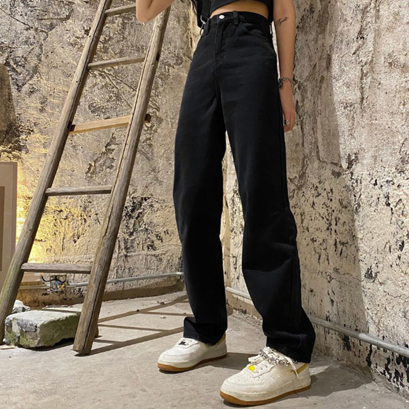 zwarte broek dames hoge taille