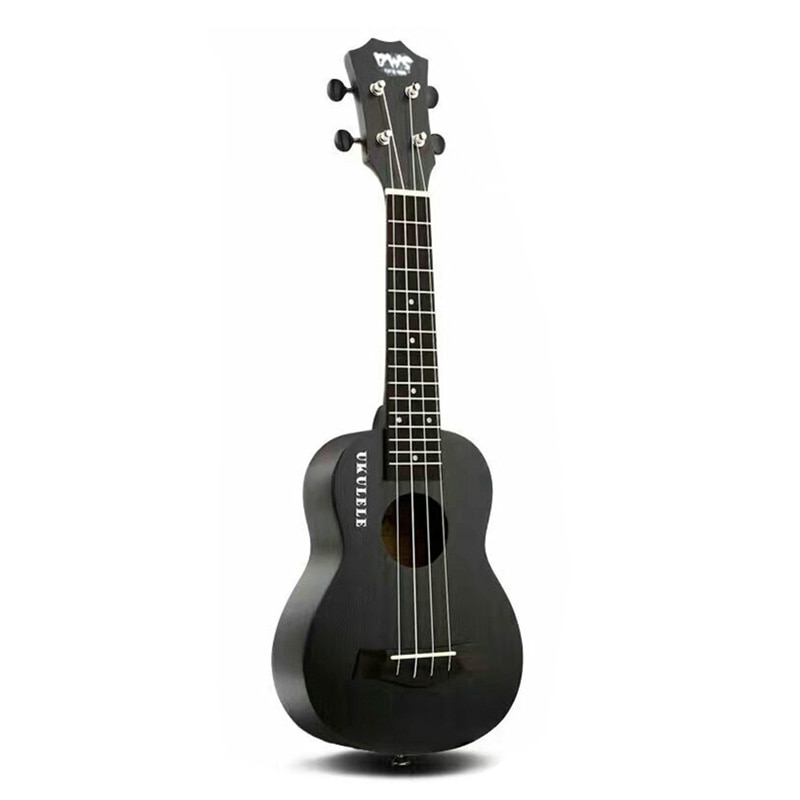 BWS EST & 1988 23 inch Soprano Ukulele Black Hawaiian Mini Guitar Rosewood Fretboard 4 strings Mahogany Ukulele Music