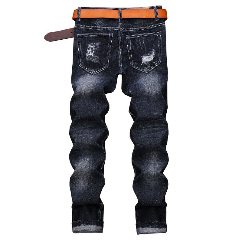 Jean Slim pour homme, pantalon décontracté en Denim de , pantalon de Jogging classique pour jeune homme,