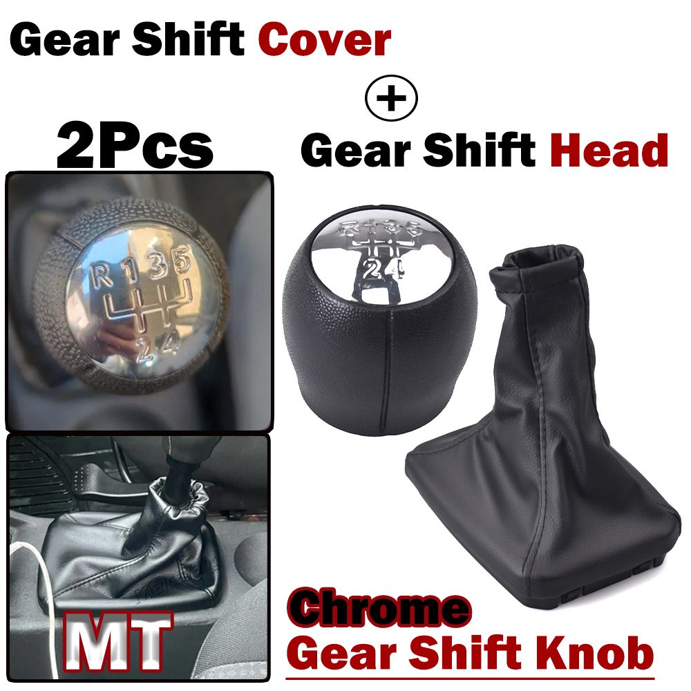 Passend für OPEL CORSA C (01-06) TIGRA B (04-12) COMBO C(01-11) Auto MT 5-Gang-Schaltknauf mit Gamasche, Kofferraumabdeckung, Handbremsengehäuse