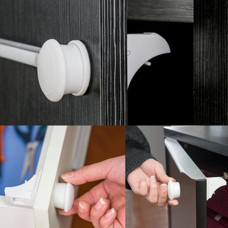 4 PCS Magnetische Sicherheit Kinder Schlösser Unsichtbaren Sicherheits Schloss Kinder Baby Kinder Schutz Tür Schrank Schlösser Baby Zeug