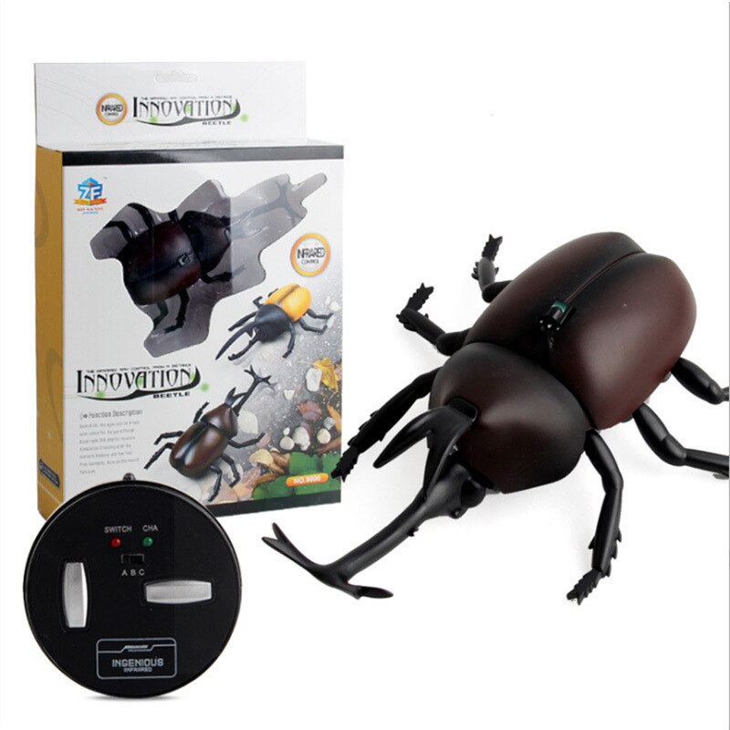 Cucaracha eléctrica con Control remoto para niños, juguete de simulación de insectos, araña infrarroja, cucarachas