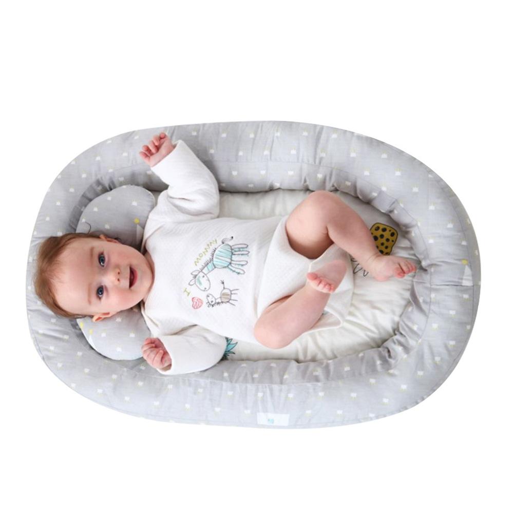 Bébé nid lit Portable berceau voyage lit infantile enfant en bas âge coton berceau pour -né clôture de protection autour pour éviter le renversement
