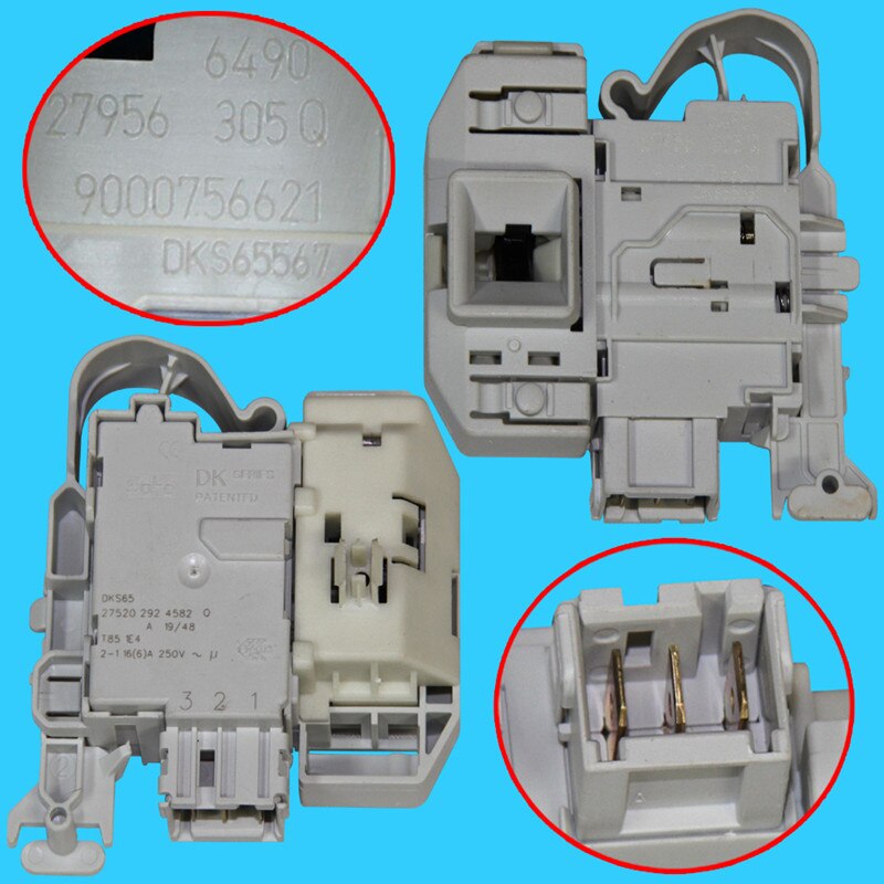 Original washing machine door lock switch for Bosch SIEMENS WM16Y890OE/23 washing machine parts replacement